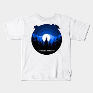 Night Forest Kids T-Shirt